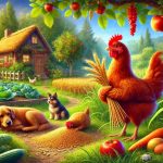 داستان کوتاه مرغ کوچک قرمز | درس‌هایی از تلاش و تنبلی